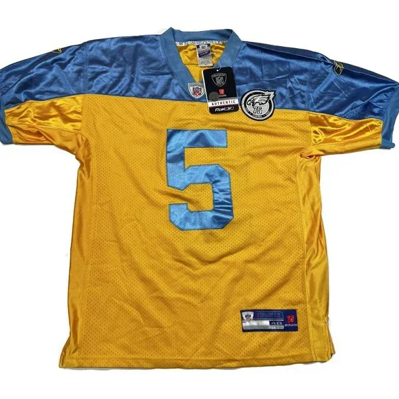 Mcnabb Blue Yellow Eagles Jersey Authentic Donovan McNabb